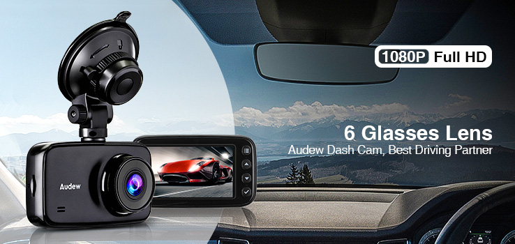 Audew 2.7'' LCD HD 1080P Car Dash Cam