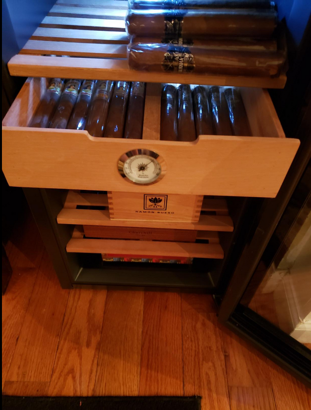 Audew Cigar Cooler Humidor Spanish Cedar Wood 300 Capacity