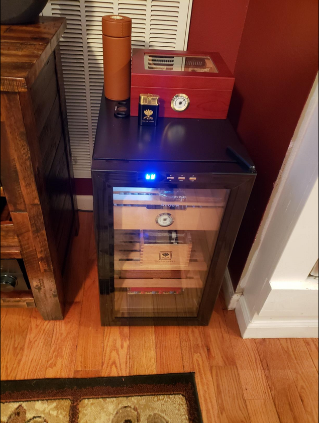 Audew Cigar Cooler Humidor Spanish Cedar Wood 300 Capacity