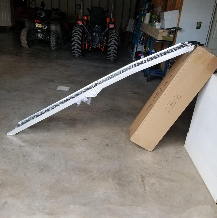 1500 lbs Pickup Truck Ramps Foldable Tailgate Heavy Duty Aluminum 1