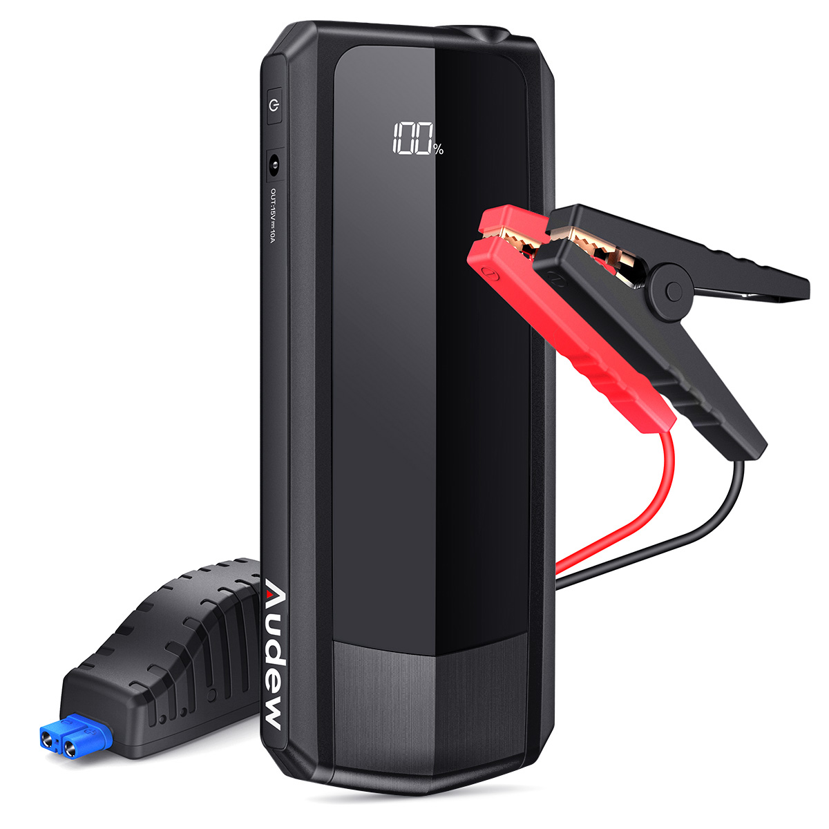 Audew 2000A Peak 20000mAh Car Jump Starter for All Gas Engines or Up To 8.5L Diesel Engines with LCD Power Display 