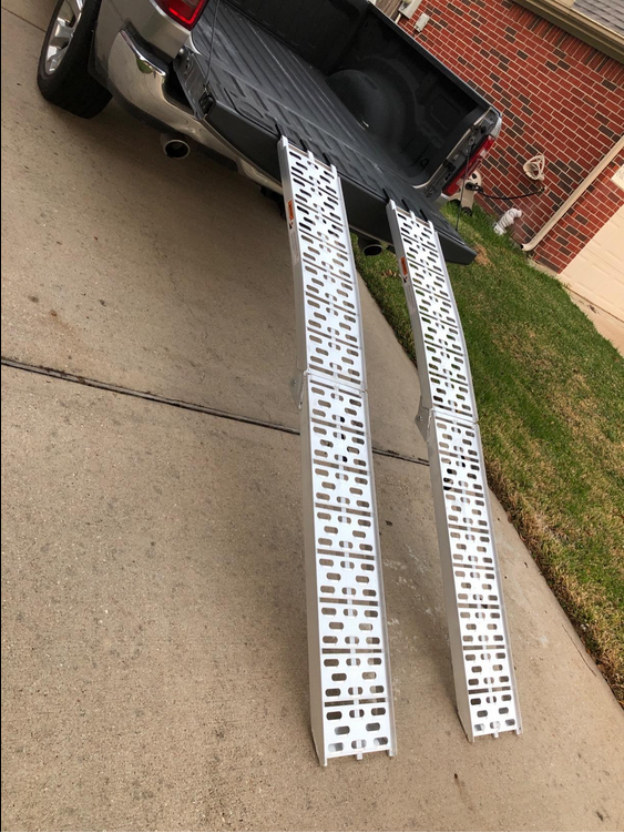 1500 lbs Pickup Truck Ramps Foldable Tailgate Heavy Duty Aluminum 1