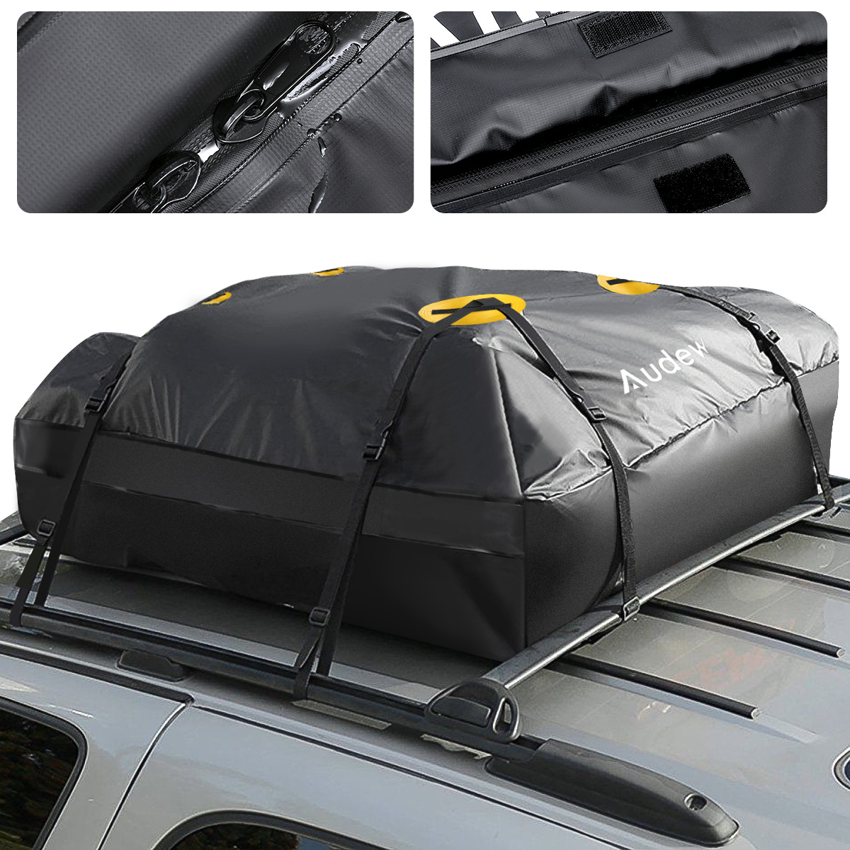 Audew Waterproof Roof Top Cargo Carrier Soft Shell Luggage Rack Bag