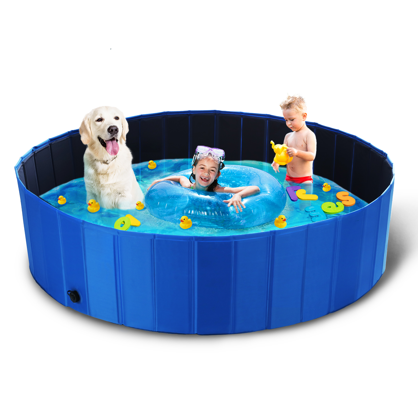 Dog Swimming Heavy Duty Plastic Kiddie Pool Kiddie Pool Bilibara
