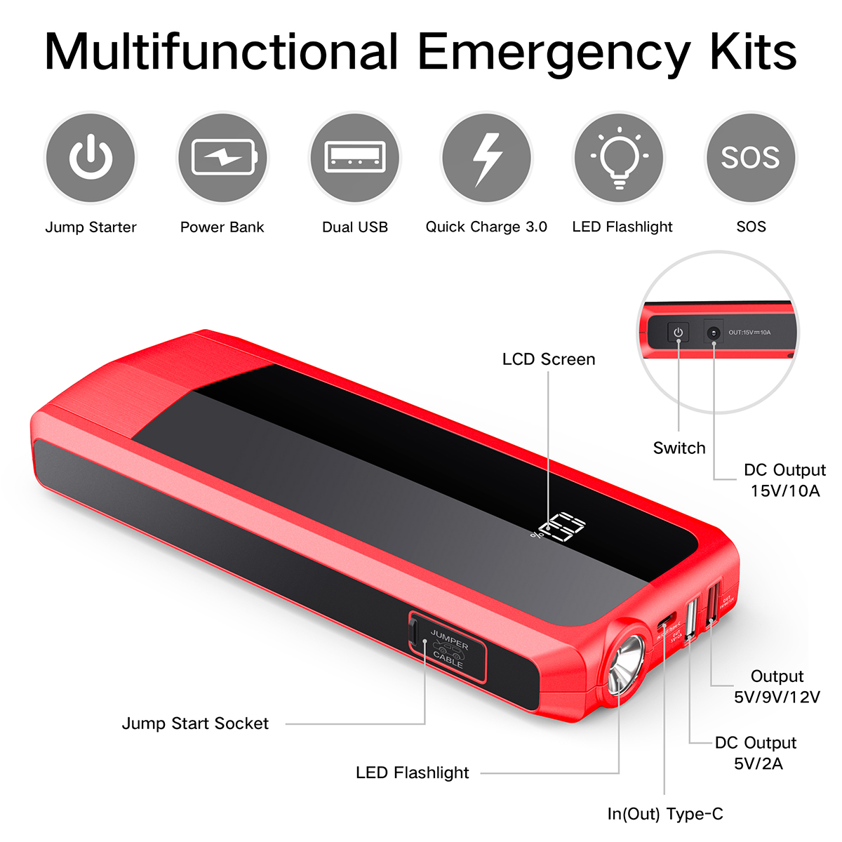audew upgraded car jump starters audew upgraded car jump starters
