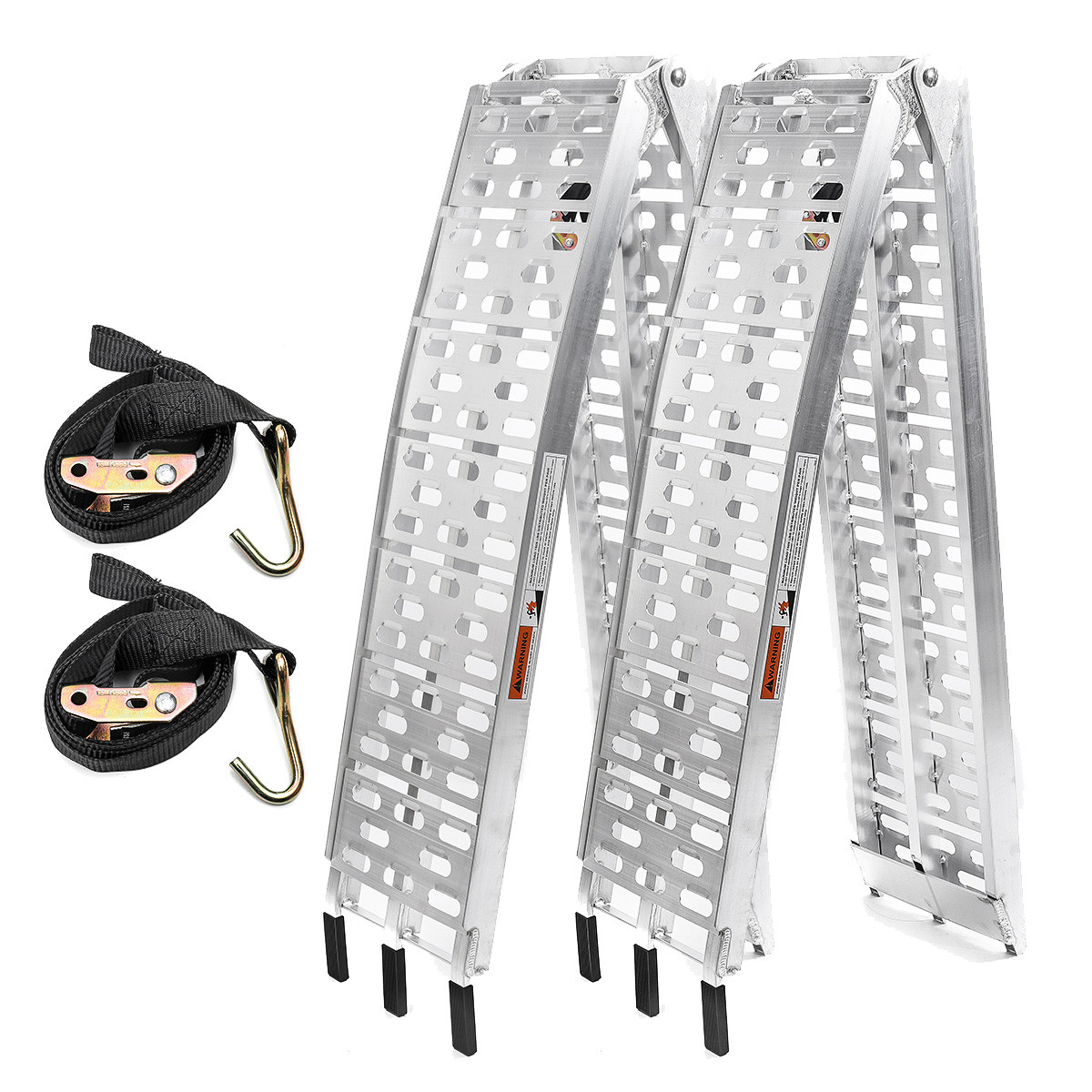 1500 lbs Pickup Truck Ramps Foldable Tailgate Heavy Duty Aluminum 1 Pair 89" Ma