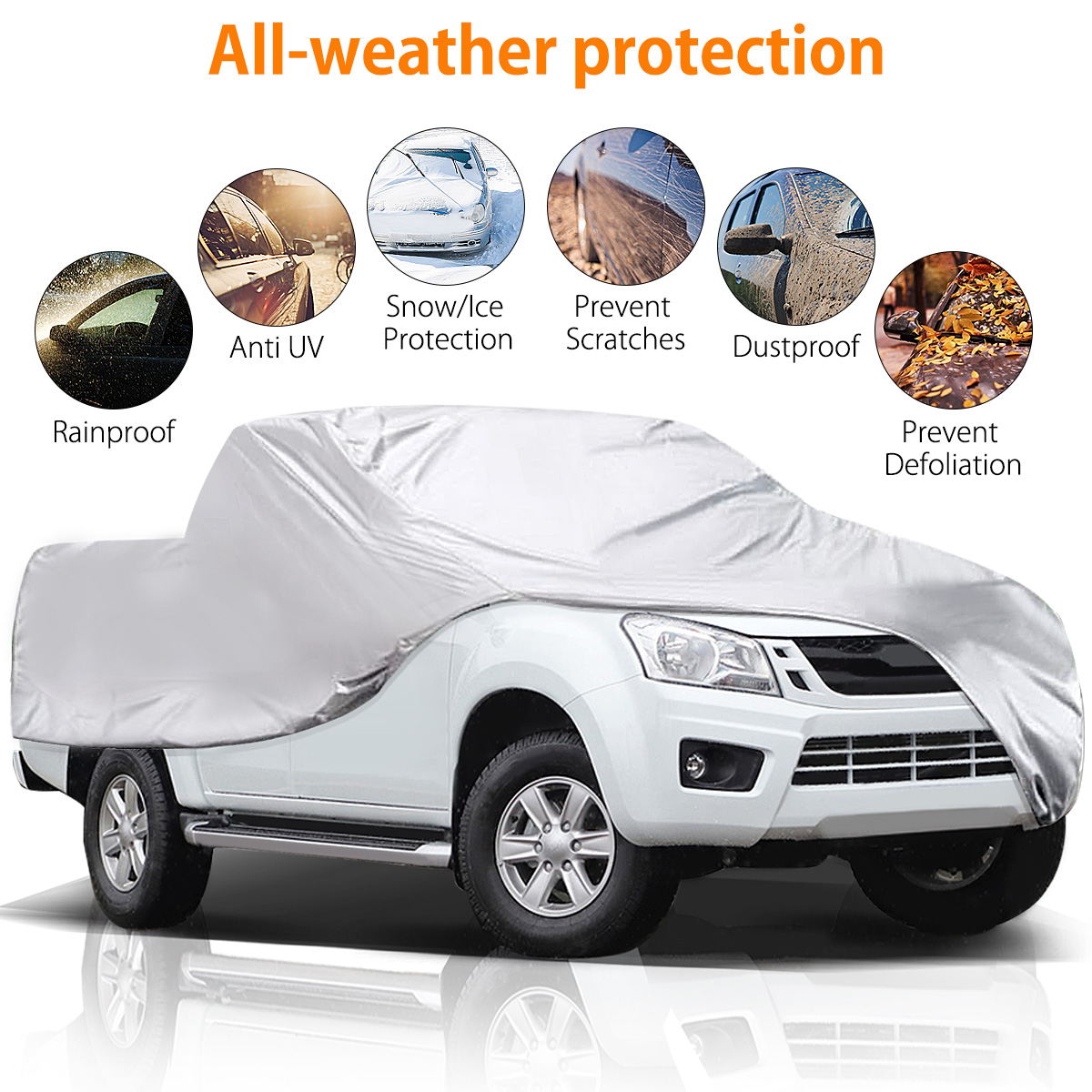 Audew 6 Layers Waterproof Truck Cover Fits up to 246''