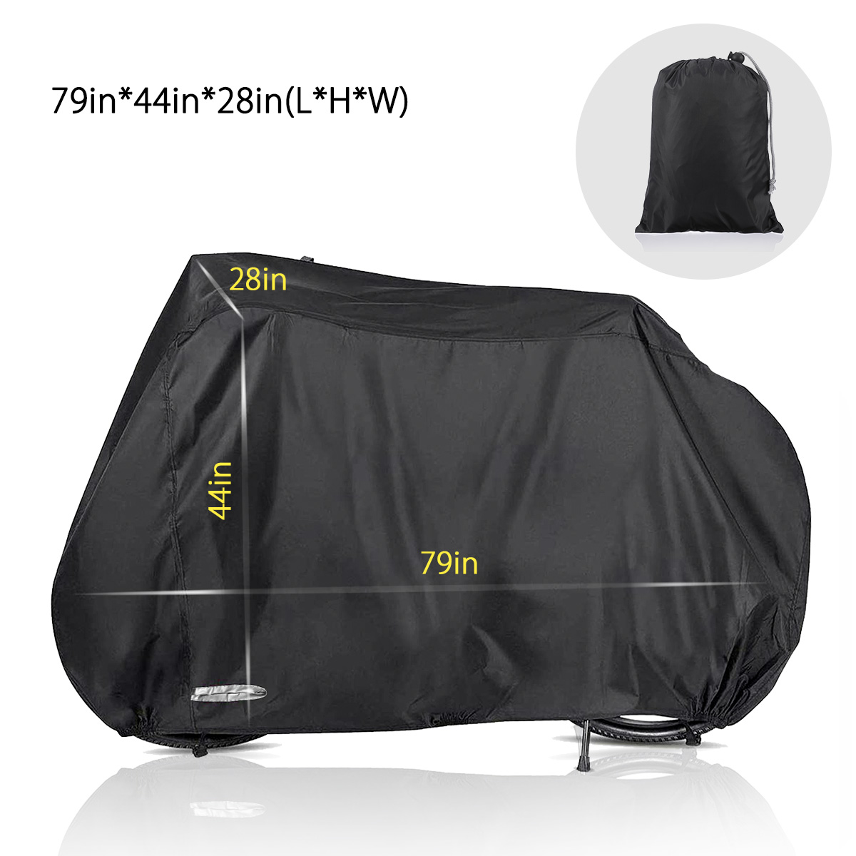 Audew Bike Outdoor Waterproof Bicycle Cover With Lock Holes